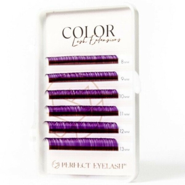 PE COSMETICS Color Purple C Curl Mix 0,07 6 Lines (apjoma skropstas)