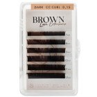 PE COSMETICS Dark Brown Silk CC Curl Mix 0,15 Long Length 6 Lines (klasiskās skropstas)
